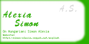 alexia simon business card